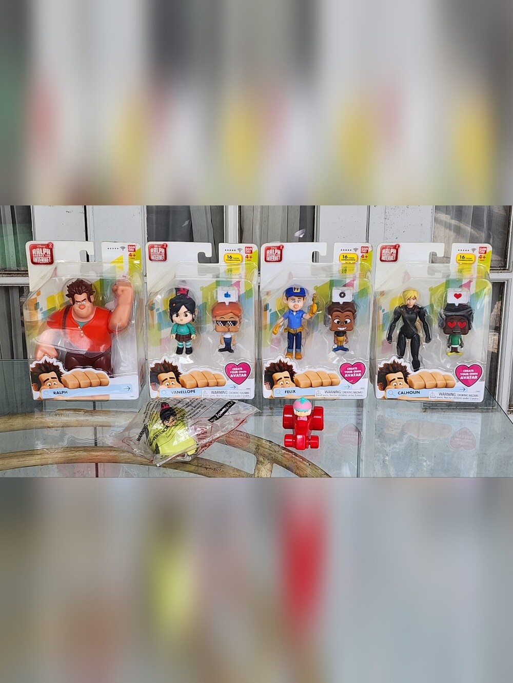 New Wreck It Ralph Breaks The Internet Ban Dai Figure & Avatar, Complete Set